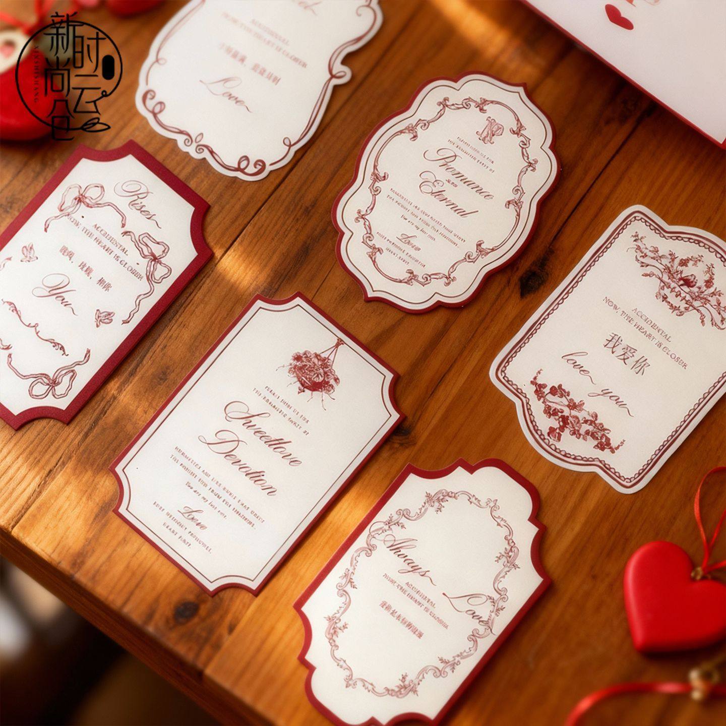 2026情人节英文复古花艺吊卡花店鲜花束包装卡片贴卡网红贺卡挂卡,鲜花速递/花卉仿真/绿植园艺,花艺材料,淘宝优惠券,粉丝福利购,淘宝优惠卷