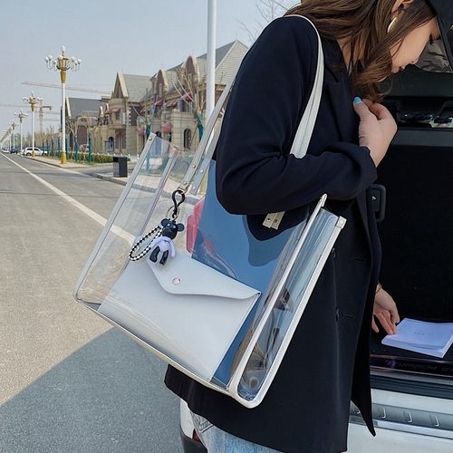 pvc透明2023夏天新款时尚单肩包