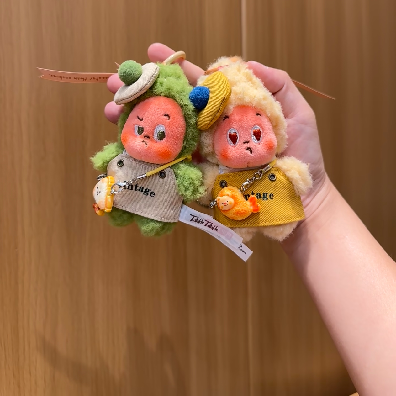 星星人抹茶酥椰丝脆娃衣帽子装饰玩偶摆件可爱玩偶套装衣服配饰