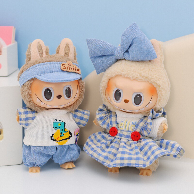 夏季拉布布娃衣衣服T恤cosplay可爱卡通公主裙浪漫蓝调情侣套装