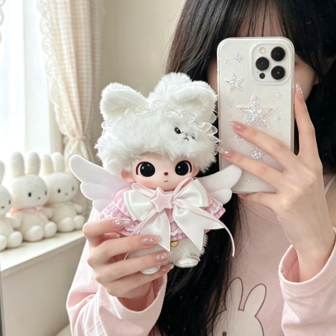 Dimoo娃衣秘密剧院软软绵羊衣服迷宫兔搪胶毛绒公仔玩偶挂件套装