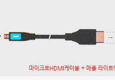 韩国sktelecomUO激光微型便携彩色魔方投影高清连接线手机连接器
