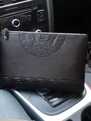 Kuaishou Influencer Style Handbag Wallet, Social Spirit Young Man Special Price Men's Clutch Envelope Bag Soft Leather Wallet