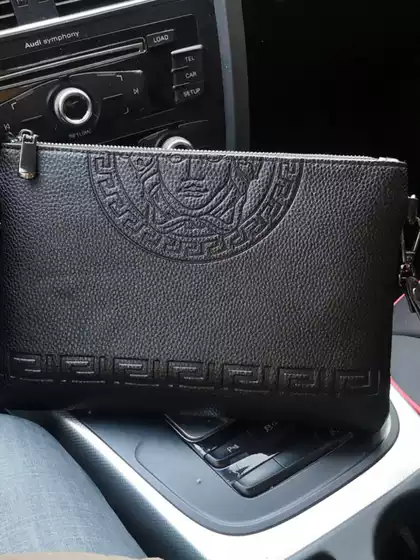 Kuaishou Influencer Style Handbag Wallet, Social Spirit Young Man Special Price Men's Clutch Envelope Bag Soft Leather Wallet