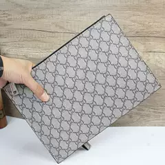 Envelope Bag Soft Leather Beige Flat Bag 2022 New Style Genuine Wallet Unisex Gift Box Bag Clutch Bag Pu