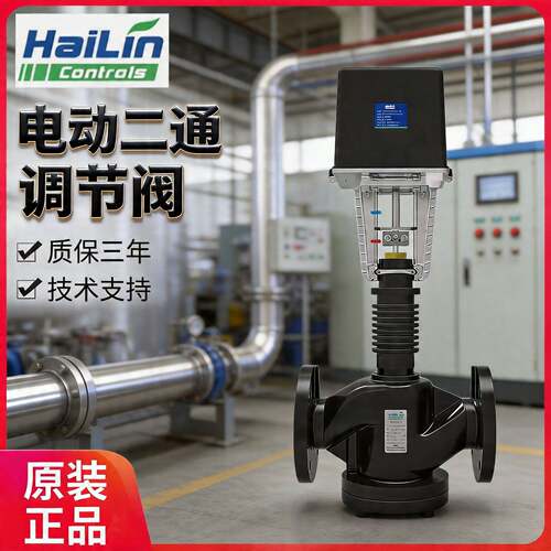 海林DTF铸铁电动两通调节阀HAILIN模拟量开关量带反馈座调节阀