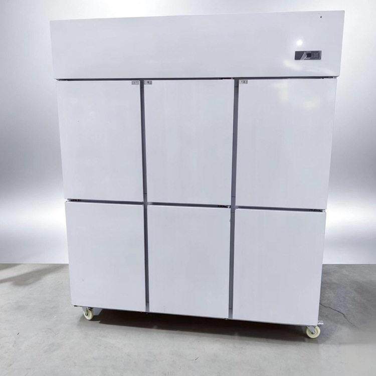 明岳六门不锈钢风冷冷柜商用冷冻冷藏双温1500L后厨餐厅用CE认