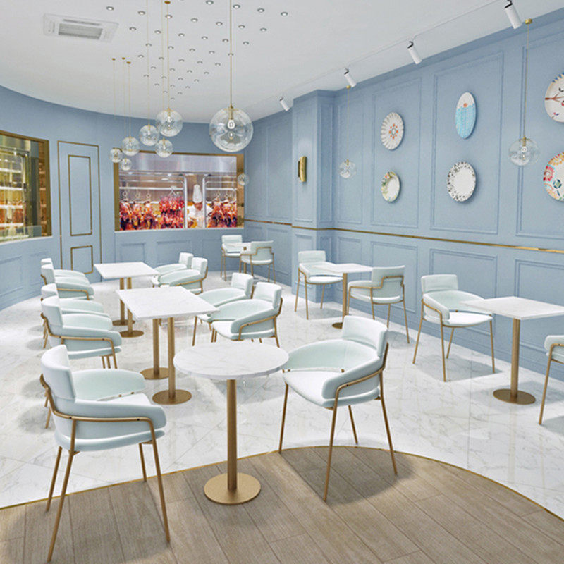 Tea shop Tables and chairs combination Simple, fresh Net Red personality originality leisure time Café Iron art Western Restaurant Dessertin the Business/Office Furniture , Dining/Baking furniture , Dining table and chairs  category - from Buy2taobao.com to provide professional Taobao agent buy service