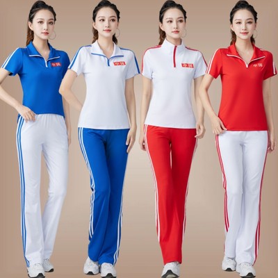 佳木斯广场舞运动服男女同款套装