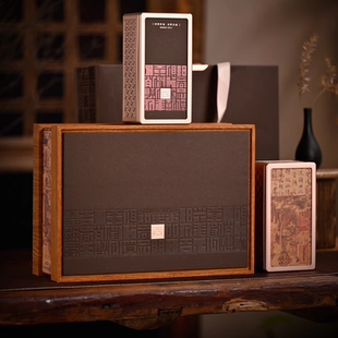 两方罐茶叶空礼盒，清风如愿包装设计