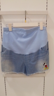 118B 孕妇水洗牛仔短裤 170