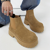 XZ110-251522#英伦风厚底马丁靴冬季新款增高短靴黑色百搭P130，男鞋马丁靴，星座110