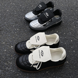 XZ110-25337#德训鞋男百搭圆头运动休闲板鞋黑色通勤P115，男鞋休闲鞋，星座110