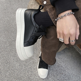 XZ110-1139#厚底小白鞋男真皮增高休闲板鞋百搭面包鞋潮流男P130，男鞋休闲鞋，星座110