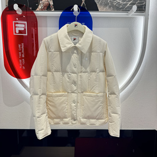 FILA斐乐2025年冬新款 运动休闲鹅绒保暖轻薄羽绒服F11W443908 女装