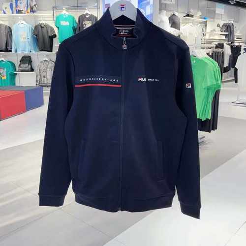 针织休闲运动外套衫FILA男子