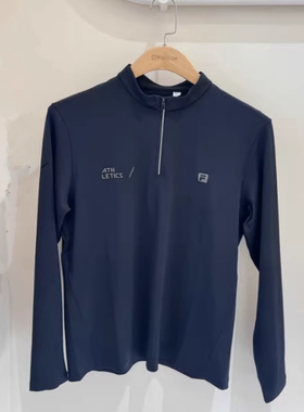 斐乐Fila正品25秋新款男装场下健身休闲针织长袖T恤衫A11M531201F