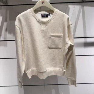 FILA斐乐2026春季 女子运动休闲舒适针织套头卫衣F11W613203F 新款