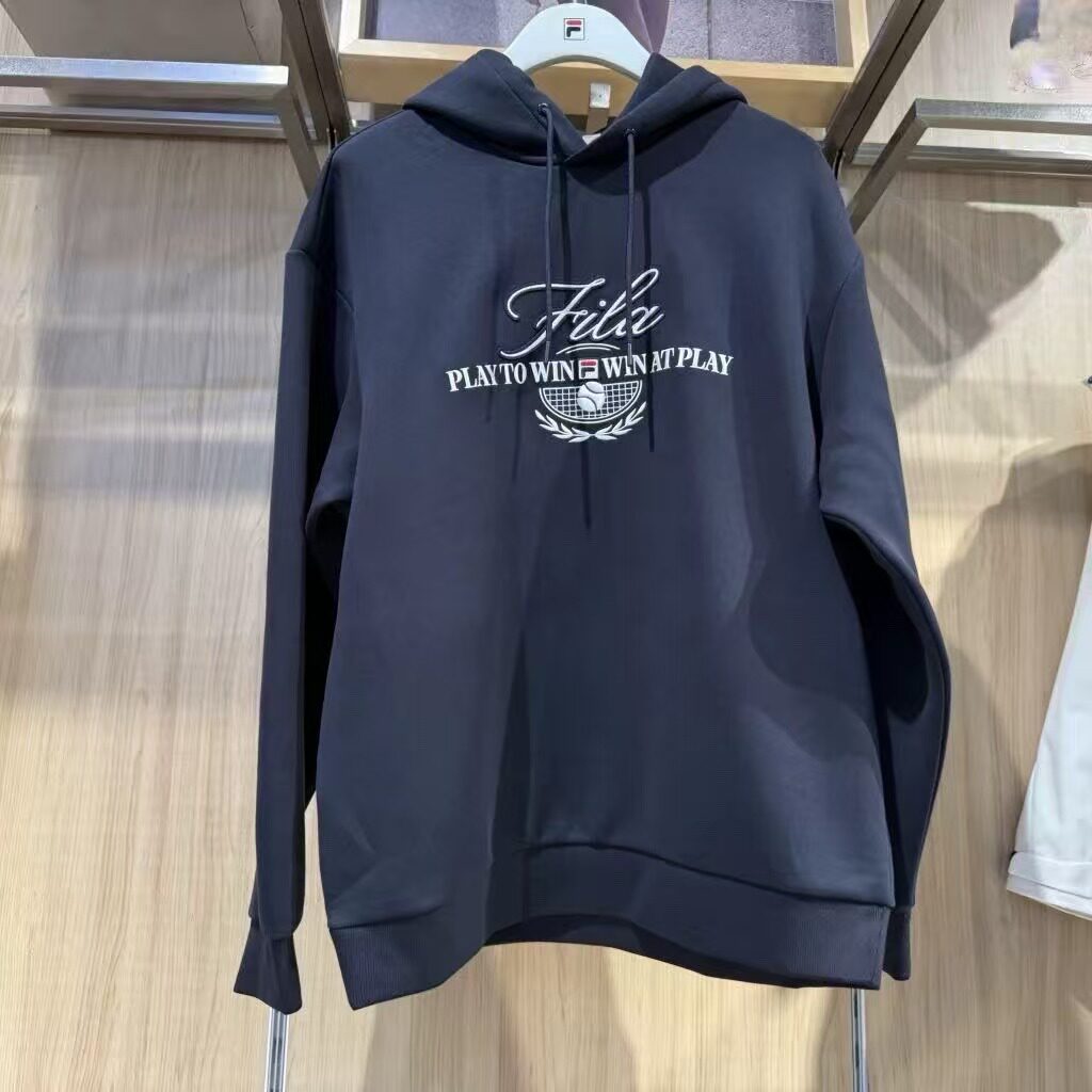 款网球系列运动连帽针织卫衣