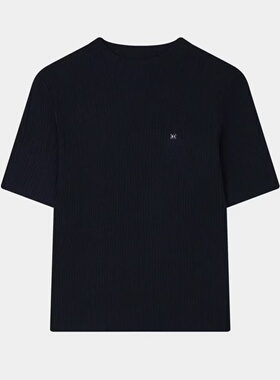 FILA 斐乐女子编织衫时尚基础简约休闲短袖毛衣F11W513407F