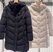 商务运动中长款 FILA斐乐女款 2025冬新款 连帽保暖羽绒服F11W341910