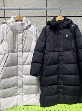 FILA斐乐潮牌2025年冬季新款女子休闲运动保暖羽绒服T11W541904F