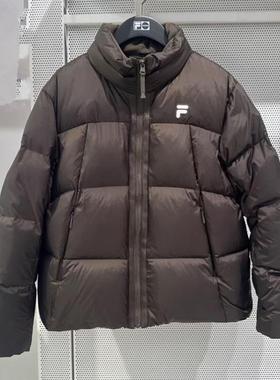 FILA斐乐潮牌2025年冬款男女装运动宽松立领保暖羽绒服T11W445903