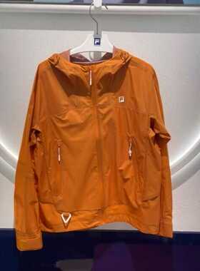 斐乐fila正品24秋新款女装户外运动休闲连帽梭织外套A11W437708F