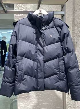FILA斐乐2025冬季新款女子运动休闲保暖连帽羽绒服F11W548902