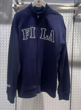 FILA斐乐男装 2025春季新款时尚休闲舒适针织长袖外套 F11M419504