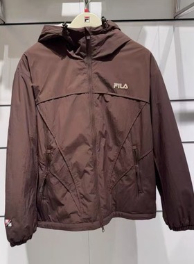 FILA斐乐2026年春季新款男子休闲金典生活宽松棉服外套F11M619903