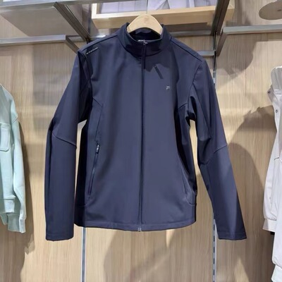 时尚休闲加绒保暖立领梭织外套