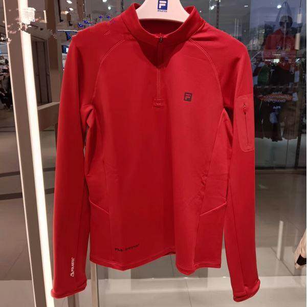 FILA斐乐2025年春款女装运动休闲保暖立领针织长袖T恤A11W517213,运动服/休闲服装,运动T恤,淘宝优惠券,粉丝福利购,淘宝优惠卷