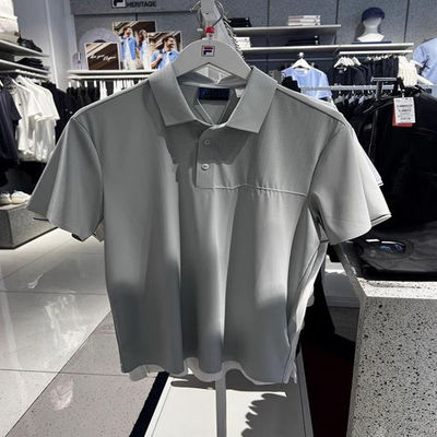 男装休闲翻领透气针织短袖POLO衫