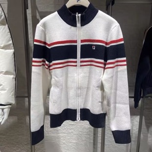 休闲运动编织外套开衫 女子时尚 F11W618404 新款 FILA斐乐2026年春季