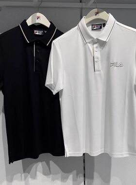 斐乐fila正品24夏新款男装时尚休闲运动针织短袖POLO衫F11M438109