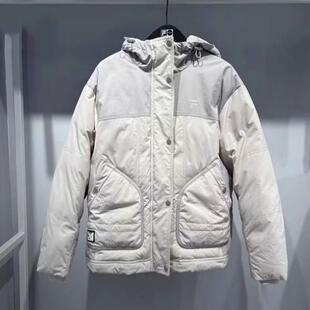 FILA斐乐潮牌2025年春新款女装运动休闲宽松连帽羽绒服T11W513905