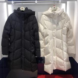 连帽羽绒服F11W443903 轻商务运动中长款 FILA斐乐2025年冬新款 女装