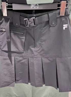 FILA斐乐潮牌女装2025夏季女士时尚运动休闲梭织半身裙T11W421305