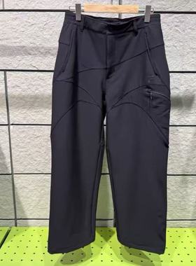 FILA斐乐潮牌2025冬款男子梭织长裤侧边拉链宽松直口裤T11M541807