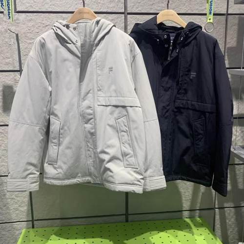 FILA斐乐潮牌2025年春新款男装保暖运动休闲厚外套棉服T11M515901