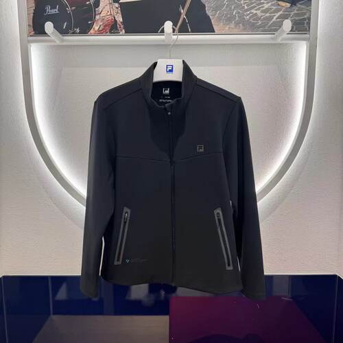 运动2024年冬新款男装FILA立领