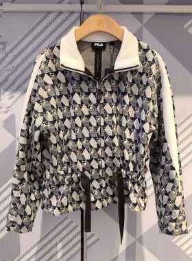 FILA斐乐2025年冬新款女装高端限定商务休闲针织外套F11W444501F