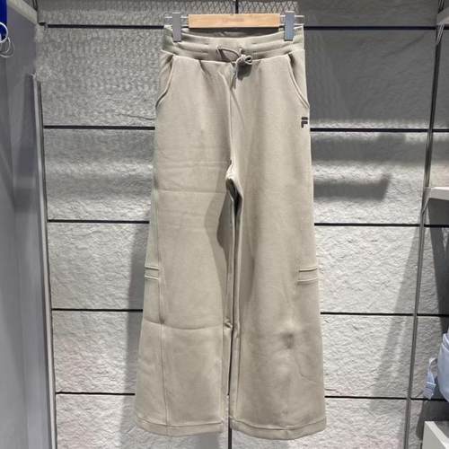 小众时尚加绒休闲裤高腰标签