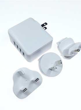 LDNIO手机充电器多孔4usb充电全球通用多口插头英规欧式澳美标中