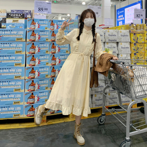 现货2025春款马甲中式绣花连衣裙两件套290-A002-P140-K198图片