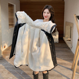 现货2025冬季新款128-25113-P265-K398大翻领毛毛内里黑色皮衣，女装棉衣/棉服，浙宝128（原290）