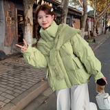 现货2025冬款128-1103-P275-K398可拆小香披肩减龄50羽绒服，女装羽绒服，浙宝128（原290）