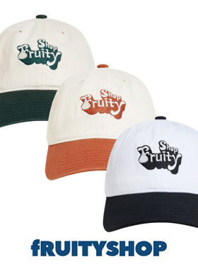 fRUITYSHOP |  拼色棒球帽 帆布休闲帽街头休闲帽檐可弯