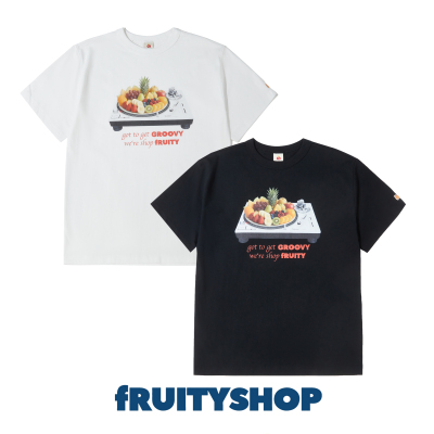 fRUITYSHOP｜水果唱机插画新款短袖